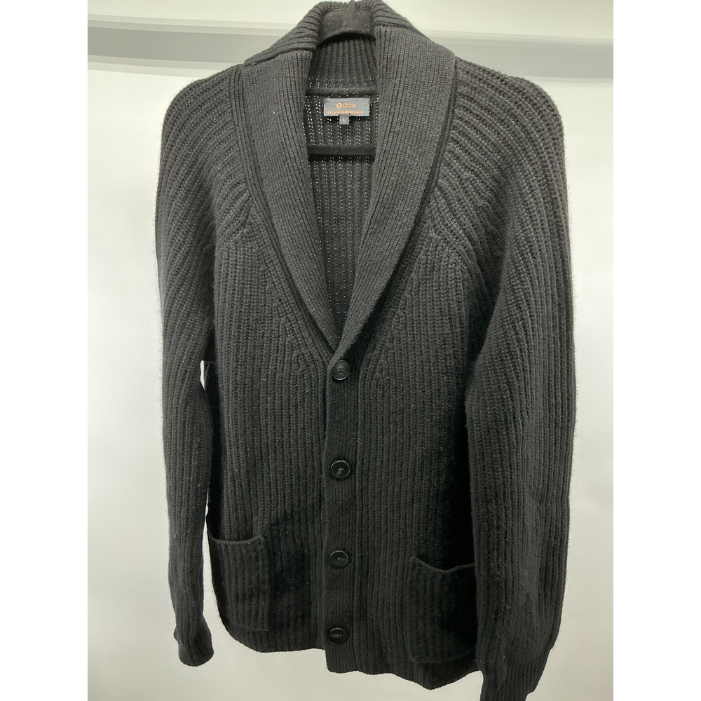 Mongolian Cashmere Shawl Collar Cardigan